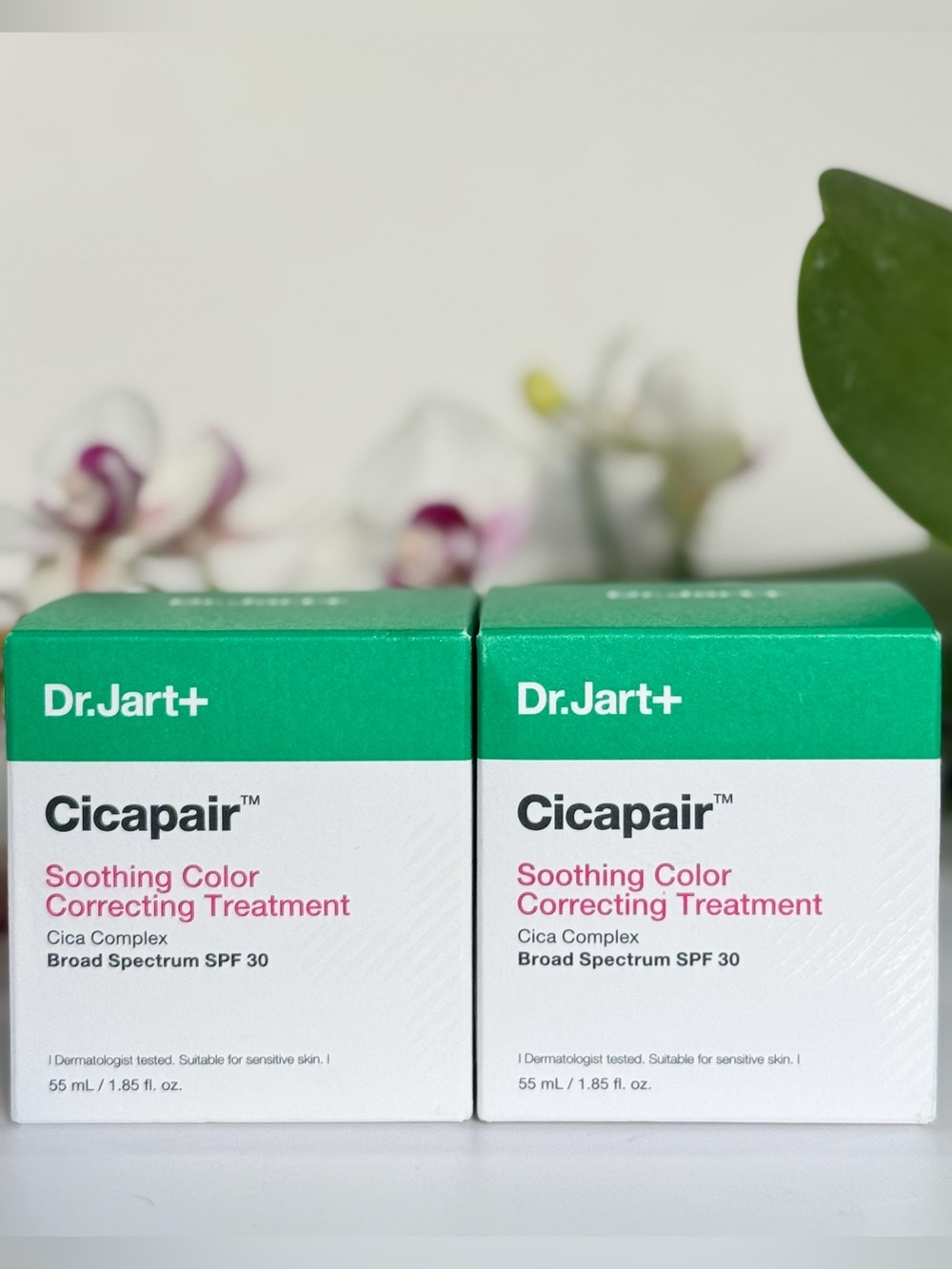 Dr. Jart+ Cicapair Color Correcting Treatment SPF 30 55mL x2 NEW SEALED